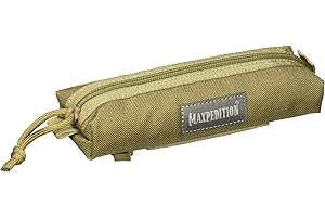 Maxpedition SP9 Organizer, Double Zipper Gear Cocoon Pouch, Khaki, Medium