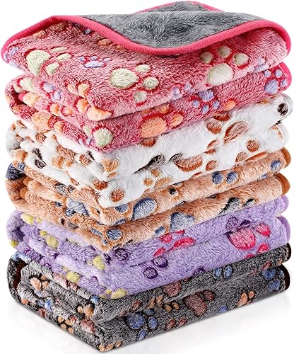 Moukeren 5 mantas impermeables de conejillo de indias para invierno, manta de forro polar de animales pequeños, suave y cálida, funda para