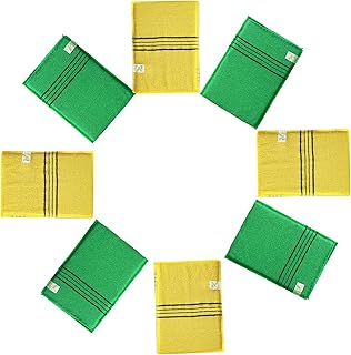 Body Scrub Exfoliating Cloth, 8 Pcs Exfoliating Mitt Towel, Exfoliating Glove, Scrubbing Washcloth Bath Body Exfoliating Scrub Towel, Dead Skin Remover, Bathing Accessories Bath Sponges Loofah
