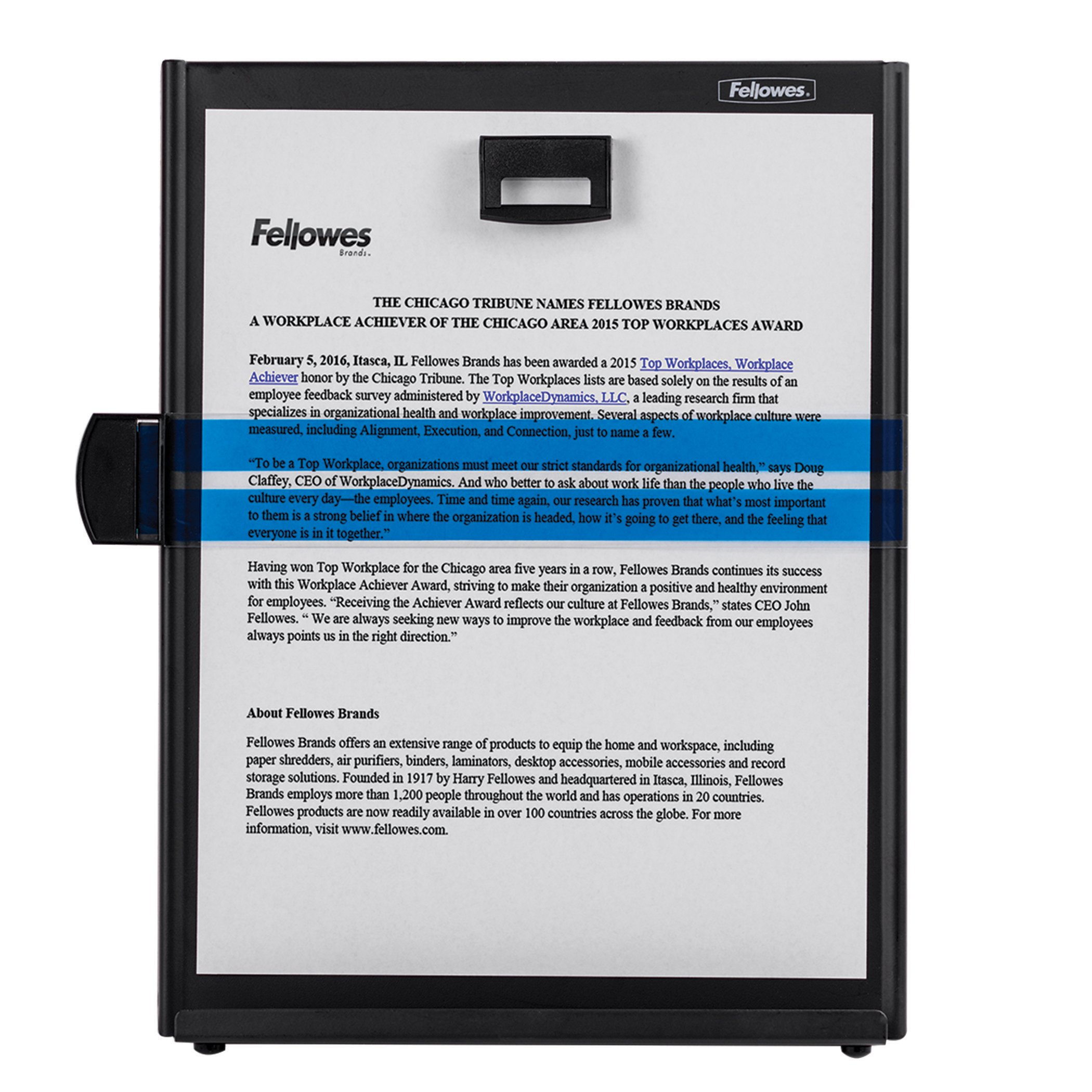 Fellowes Leggio Desktop, Nero