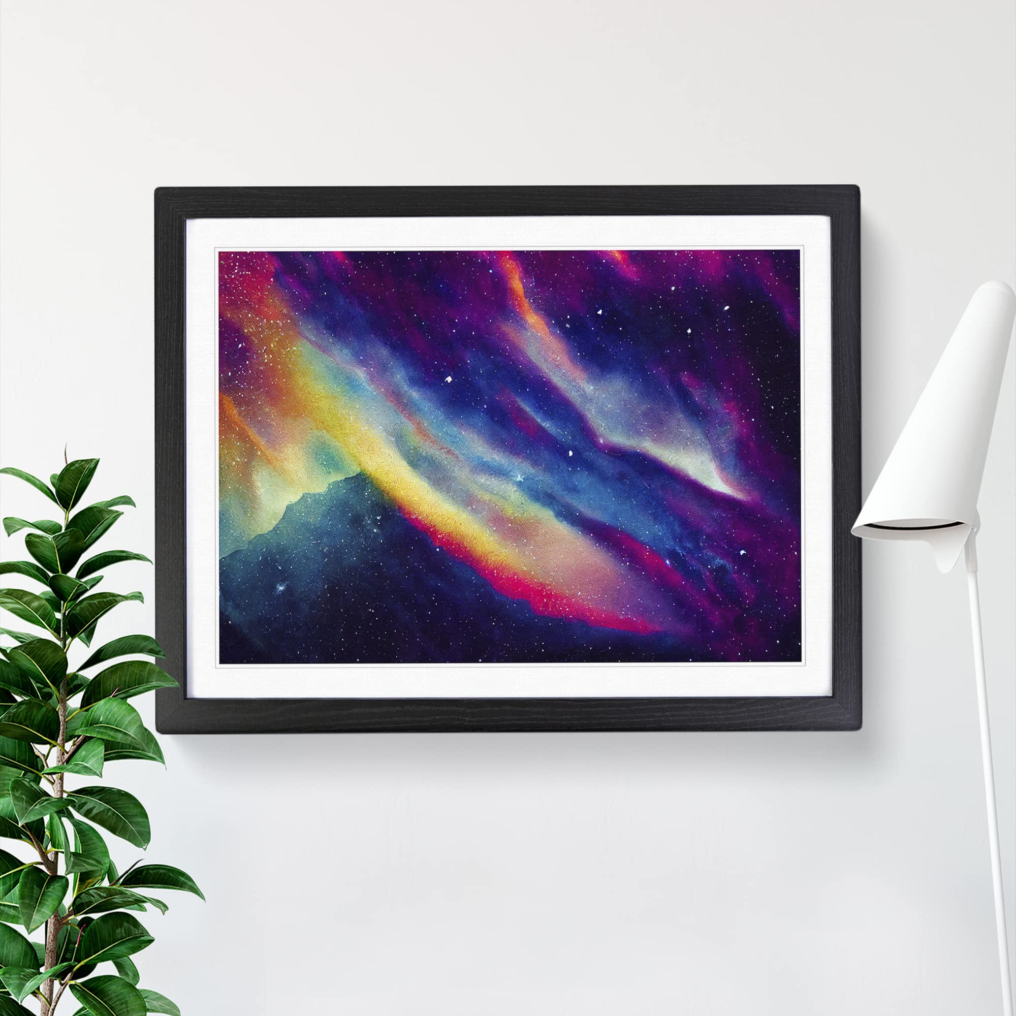 Neon Galaxy Vol.5 Framed Print, Black, A3 (46 x 34 cm) - Image 3