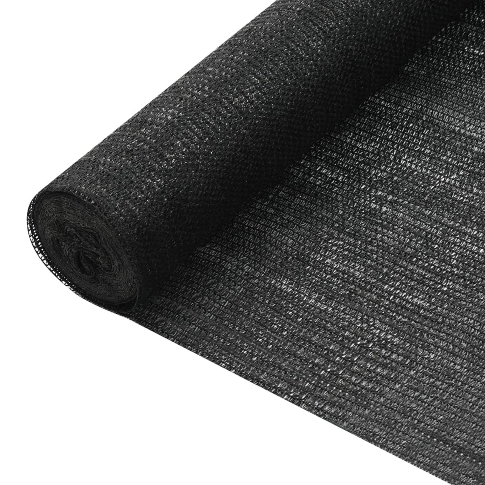 Red de privacidad HDPE Negro 3,6x50 m 75 g/m² Malla Protectora Balcon Malla De Ocultacion Jardin