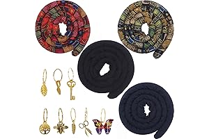 4 Pieces Spiral Lock Hair Tie Dreadlock Hair Tie for Women and Men (Multi)