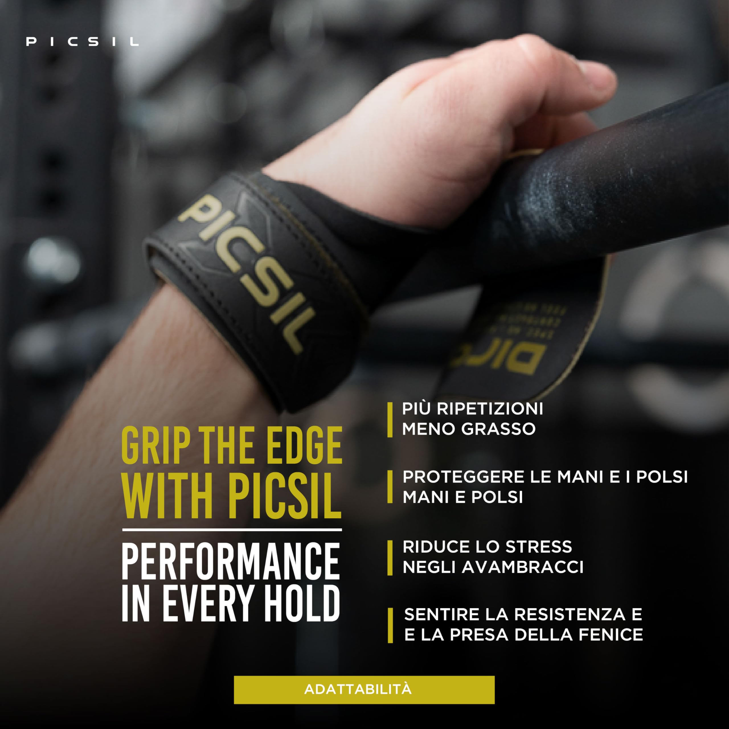 PICSIL - Paracalli Phoenix, Uso Senza Magnesio, per Barre Ruvide e Lisce, Grips Protezione Mani, Ideale per Cross Training, Ginnastica e Calisthenics