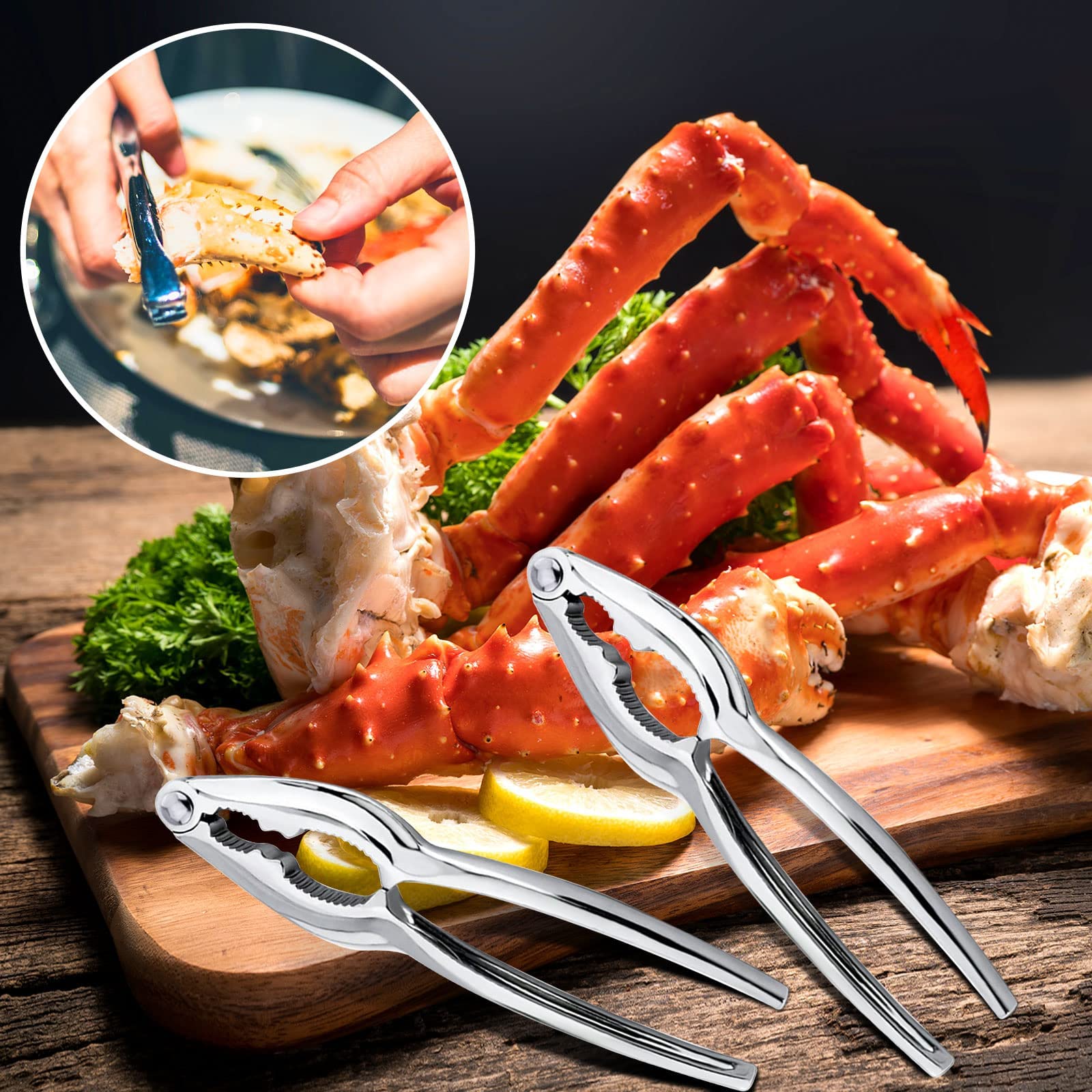 Lot de 12 casse-noix pour les pattes de crabe, les crustacés et les homards