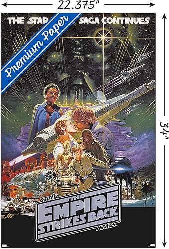 Miniatura 3 de Trends International Star Wars The Empire Strikes Back - Póster de pared de una hoja, 22.375 x 34 pulgadas, versión premium sin marco