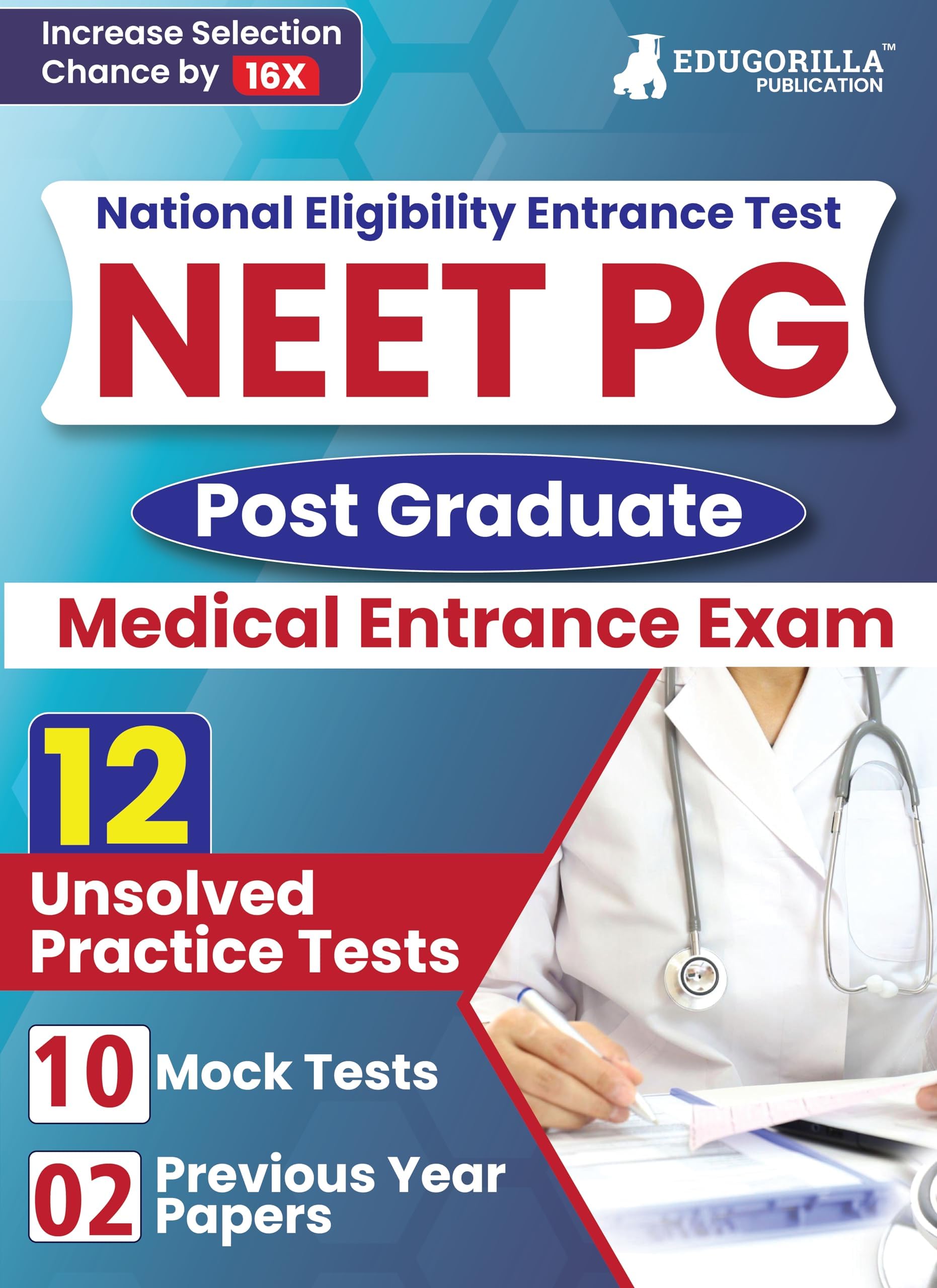 EduGorilla Community Pvt.Ltd NEET PG Entrance Exam Preparation Book 2023 - 8 Mock Tests and 3 Previous Year Papers (3300 Unsolved Objective Questions) with Free Access To Online Tests