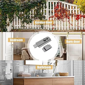 Amazon | アルミ製スライドラッチ |納屋のドアロック |スライド