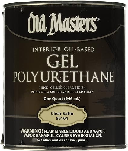 OLD MASTERS Acabado satinado transparente de 1 cuarto de galón