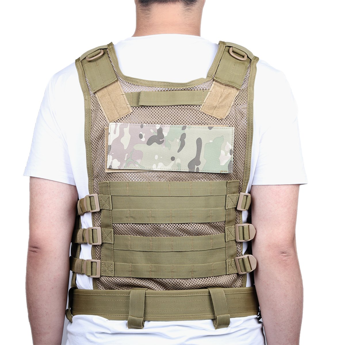 Goetland Gilet Tattico Softair in Poliestere 600D Maglia per Tattico Militare Gilet da Caccia per all' Aperto Campeggio Escursionismo S-XXL
