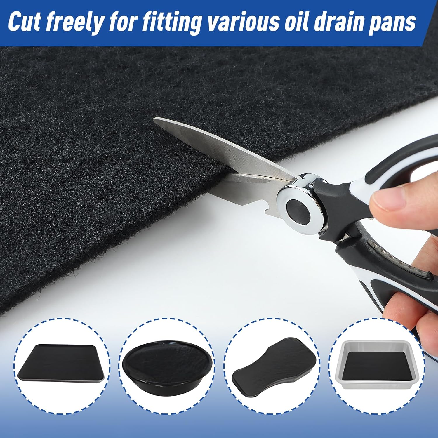 6 Pcs 22'' Oil Drain Splash Pad,No Splatter Pad,Square Oil Change Mat,Oil Splash Pads for Most Oil Drains for Mechanics and Automotive Technicians,Oil Drip Pan,Heat-Resistant