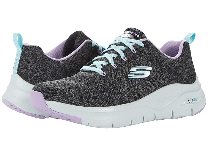 skechers comfy wave arch fit trainers
