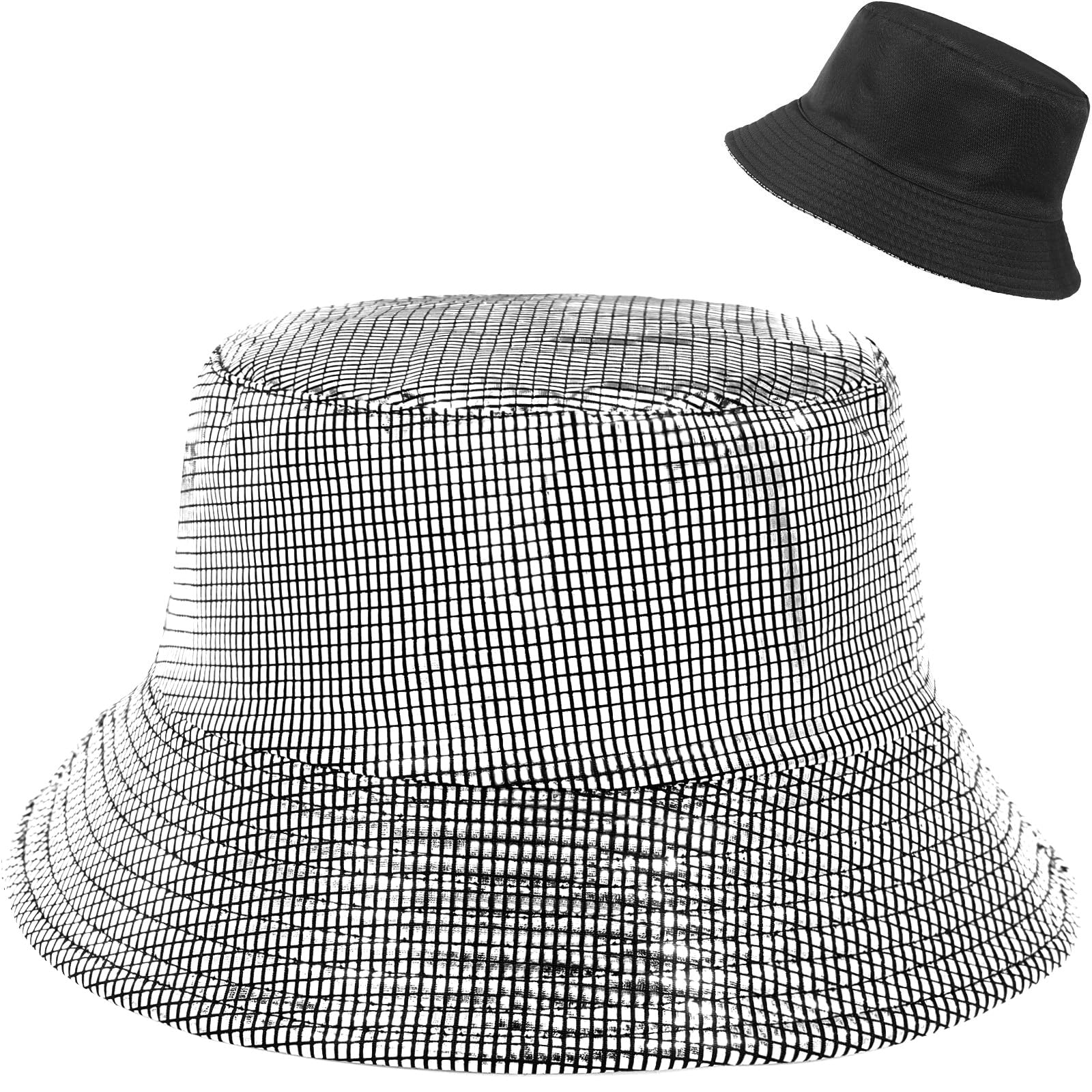 MESU Bobs Trendy Metal Cape Double Face Beach Fisherman's Hat Femmes Hommes Chapeau de Jeune Fille pour
