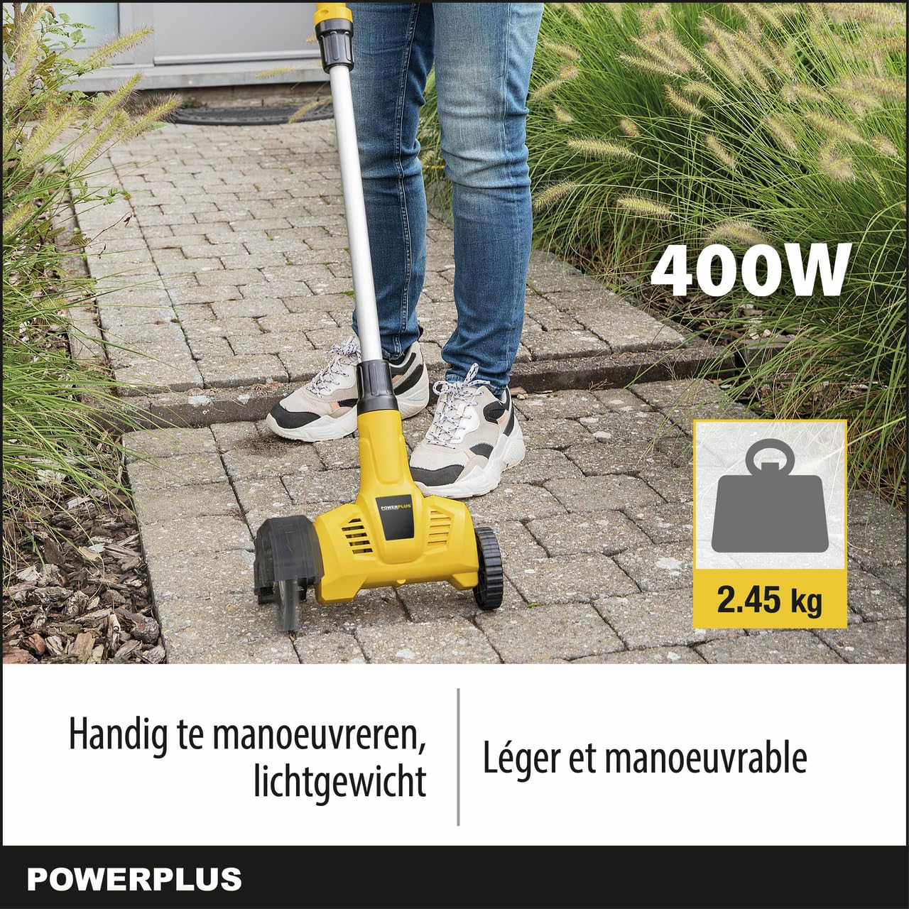 POWERPLUS POWXG6650 - Diserbitore 400 W, Ø 110 mm, 2 ACC.