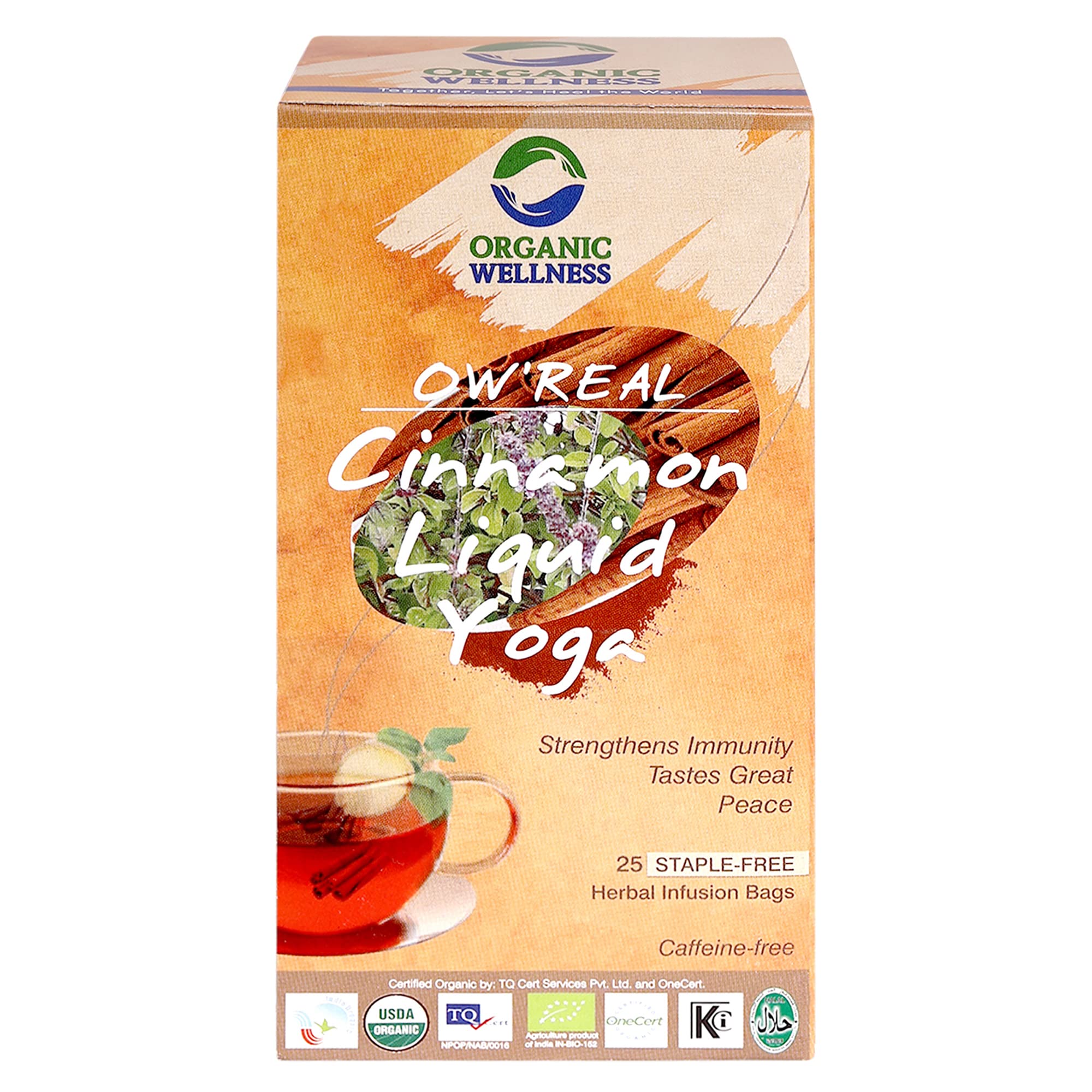 Organic Wellness Cinnamon Liquid Yoga Tea | 25 Tea Bags (B07RPLWGSM) Amazon Price History, Amazon Price Tracker