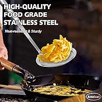 Vista 3 de Anaeat Cuchara Espumadora de Grasa de Acero Inoxidable de 4.7" - Espumadora Profesional de Malla Fina para Cocina y Espumadora de Olla Caliente