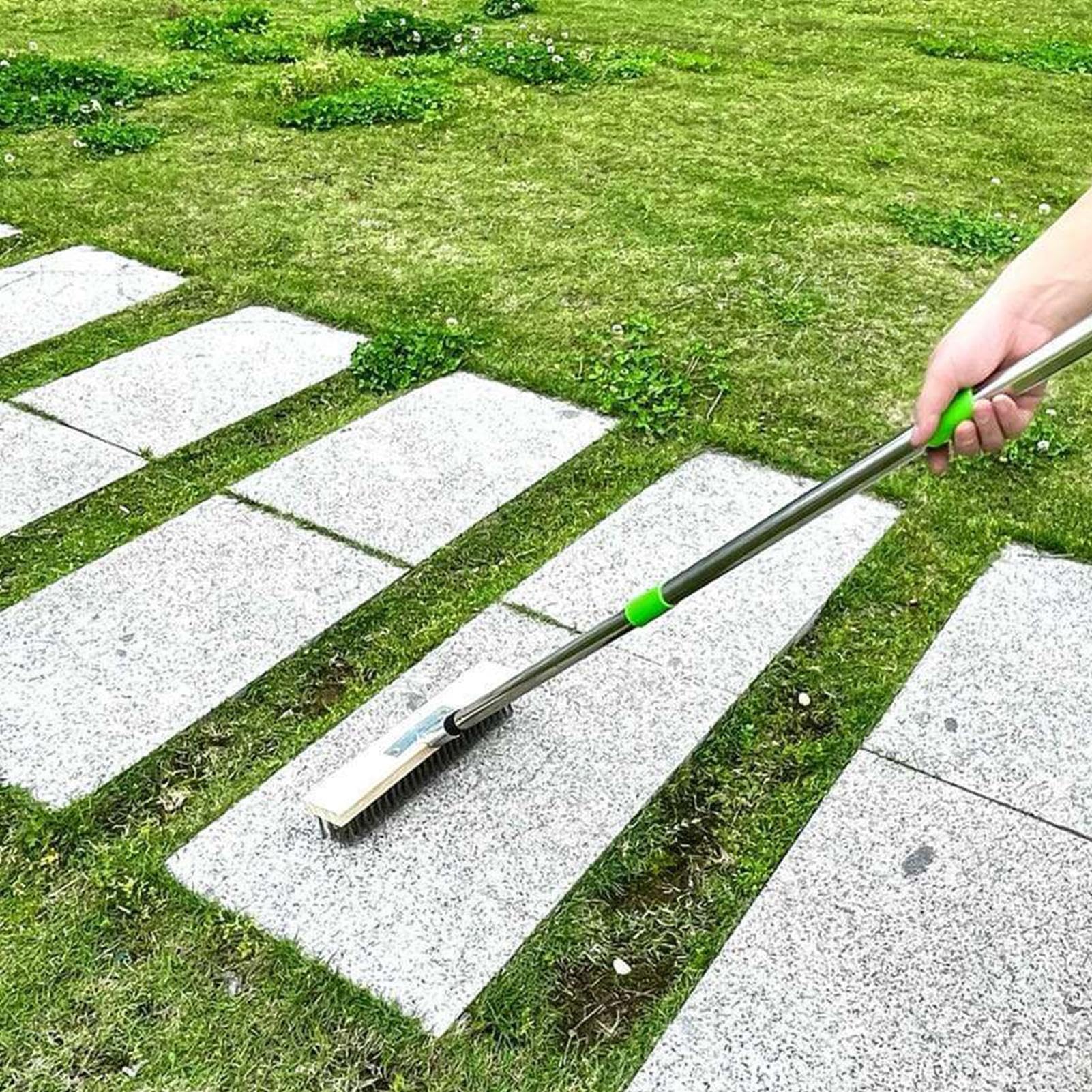 Cepillo Metálico para Limpieza Acero inoxidable resistente desmontable | Cepillo Metálico para Jardín y Limpieza para Suelos de Hormigón, Baldosas, Garaje, Casa, Eliminador de Manchas