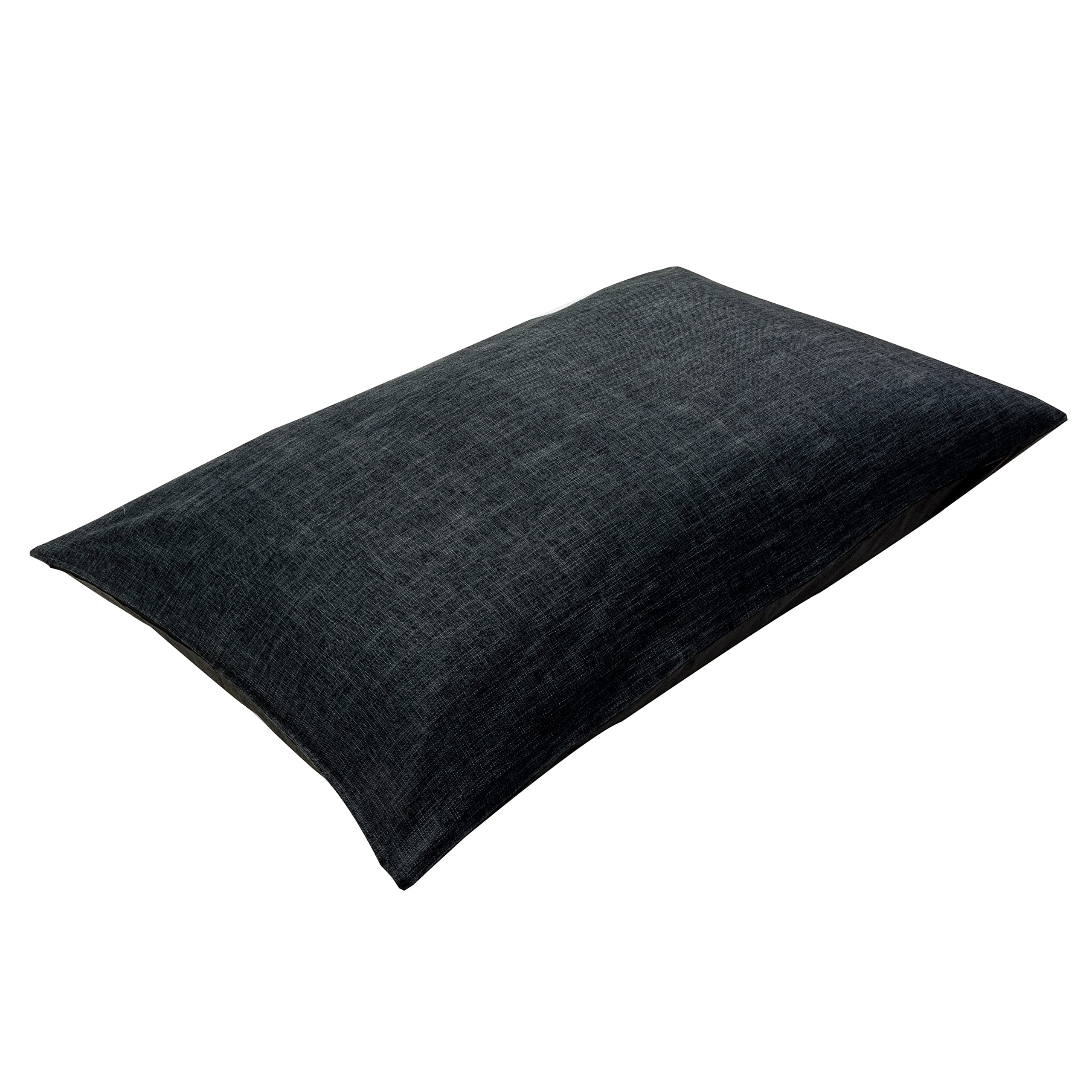 Charlotte Andersen Mylo Pet Bed soft and comfy Cushion Pillow Large floor cushion L, Black