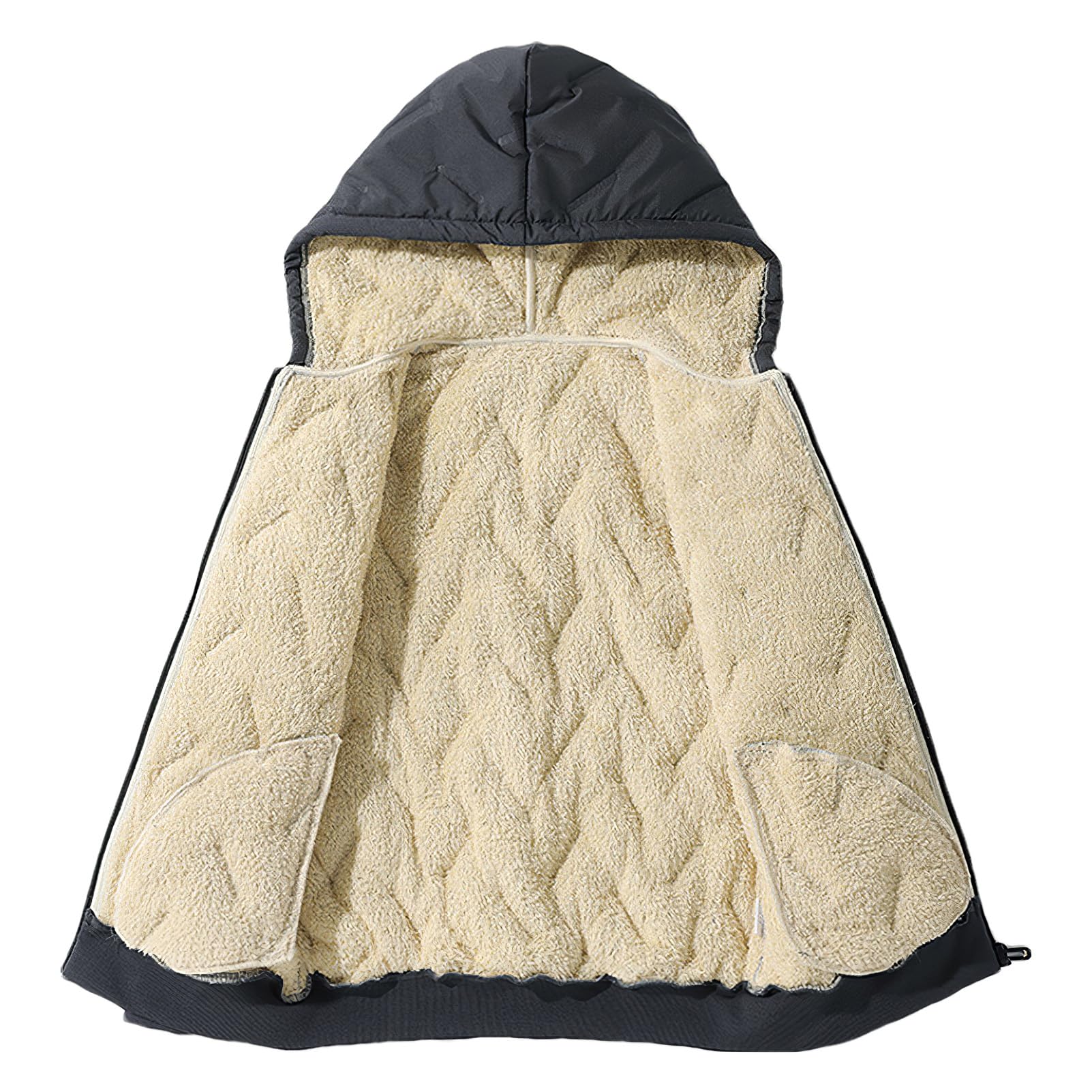 amropi Ensemble de Survêtement en Polaire pour Garçon Veste à Capuche Doublée de Fourrure Pantalon de Jogging Tenue de Hiver