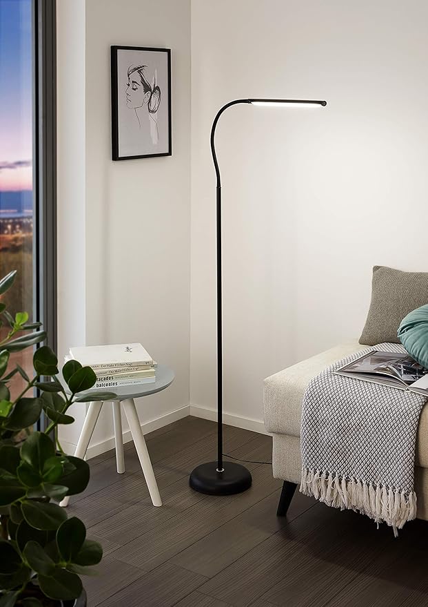Eglo EGLO Floor lamp, plastic, integrated, black, 53.5 x 21.5 x 130 cm photo 2
