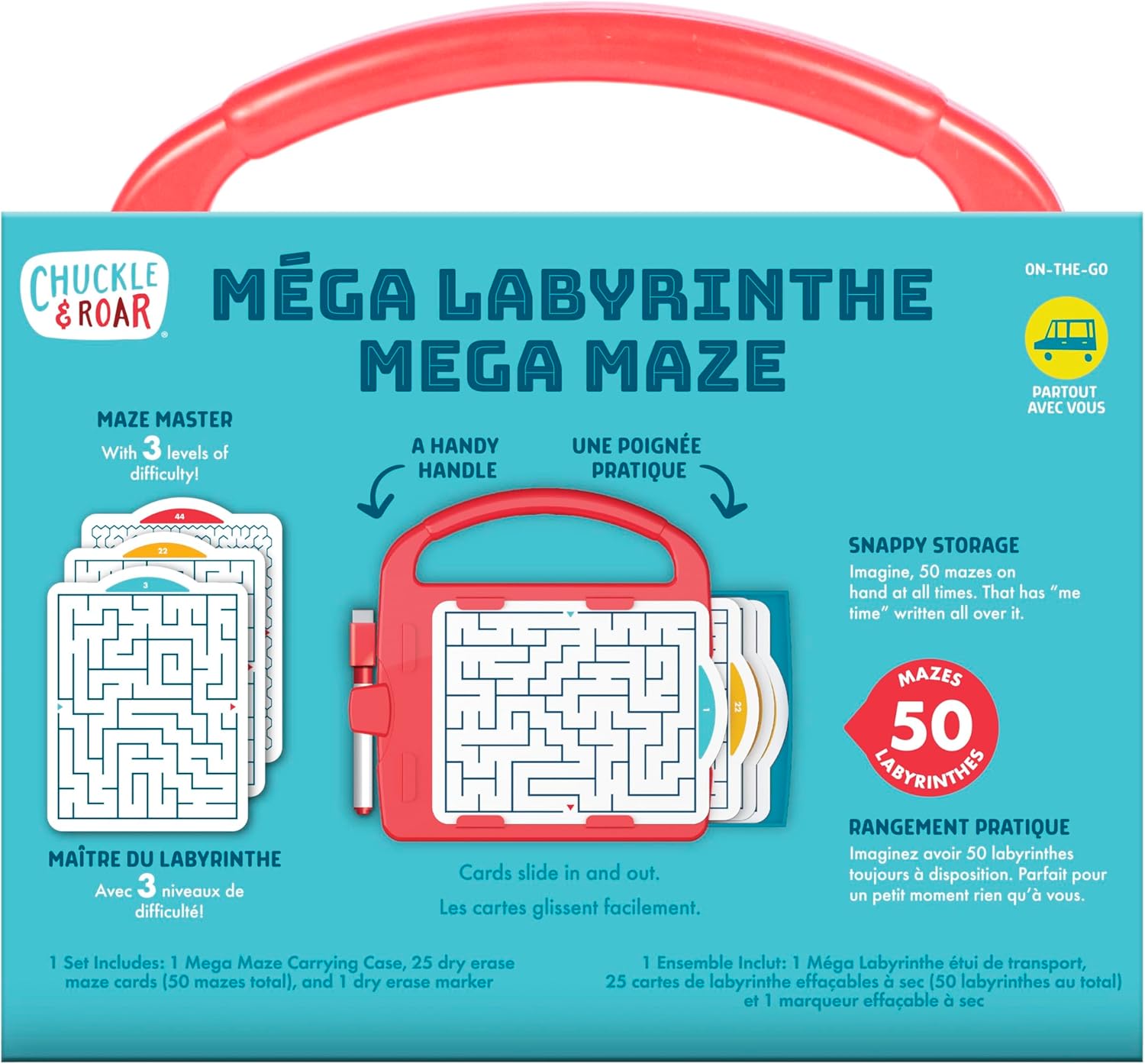 Chuckle & Roar Travel Reusable Dry Erase Activity Maze Edition