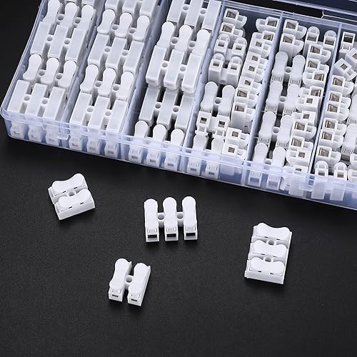 Miniatura 6 de 65 conectores de alambre de resorte, conector de abrazadera de cable de terminal de abrazadera de resorte, bloque de conectores de cable eléctrico