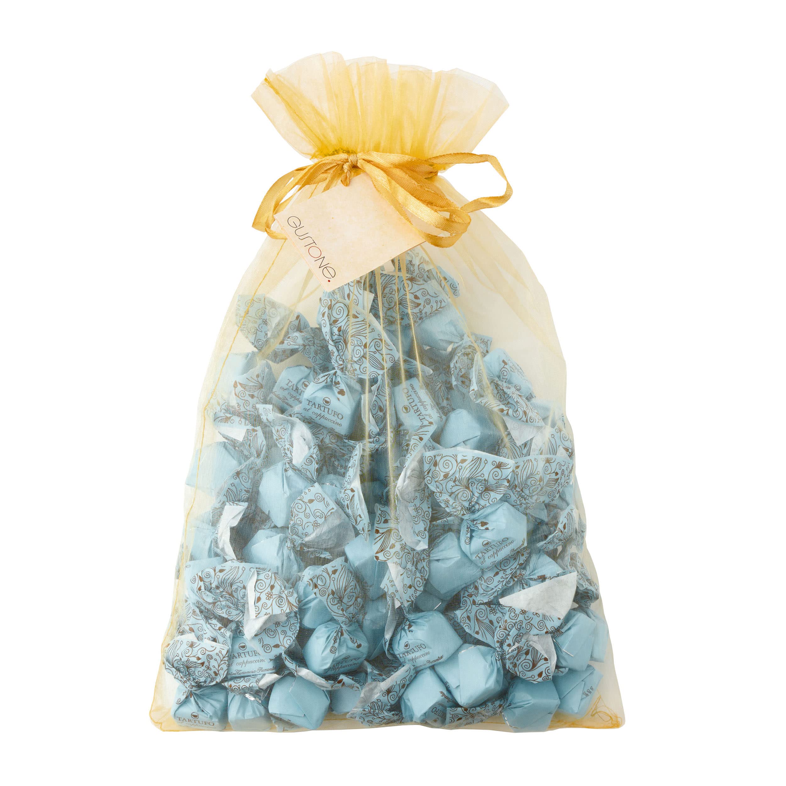 GUSTONE. Tartufi Dolci al Cappuccino 70 Stück je 14g Antica Torroneria 1kg | Trüffel-Praline weißer Arabica, Schokoladentrüffel, traditionelle Rezeptur ohne künstliche Zusätze, glutenfrei