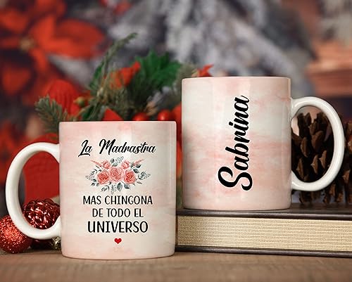 Miniatura 3 de La Madrastra Mas Chingona De Todo El Universo Taza Personalizada Regalos Para Cumpleaños Día De La Madre Taza Gráfica Novedad Tazas 11oz Blanco