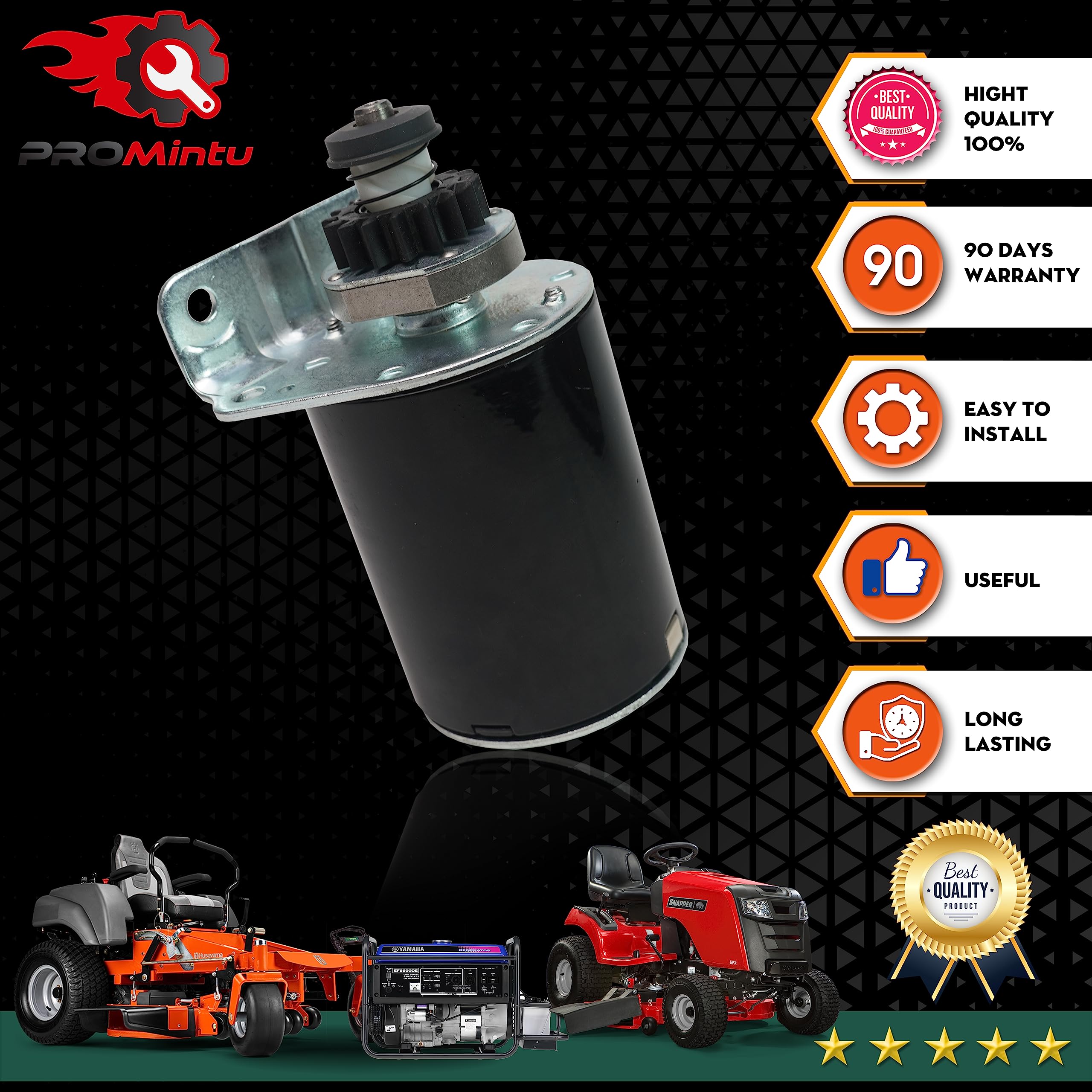 Motor de arranque de 16 dientes sustituye a Craftsman LT1000 LT3000 LT4000 LT2500 GT5000 tractor cortacésped con motor Briggs Stratton Intek OHV 16HP 17HP 18HP 19HP 20HP 21HP 22HP 23HP 24HP 26Hp