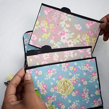 CrafTreat Accordian Scrapbook Album for Anniversary - Contains Precut Base for Making 2 Albums of Accordian Inserts Handbag (1 Black and 1 Kraft) 6.5X5 - Memories DIY Scrapbook for Birthday