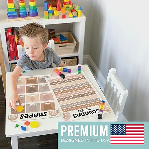 Miniatura 23 de Hadley Designs 16 carteles educativos para niños pequeños de 1 a 3 años, carteles laminados de aprendizaje para preescolar y jardín de infantes