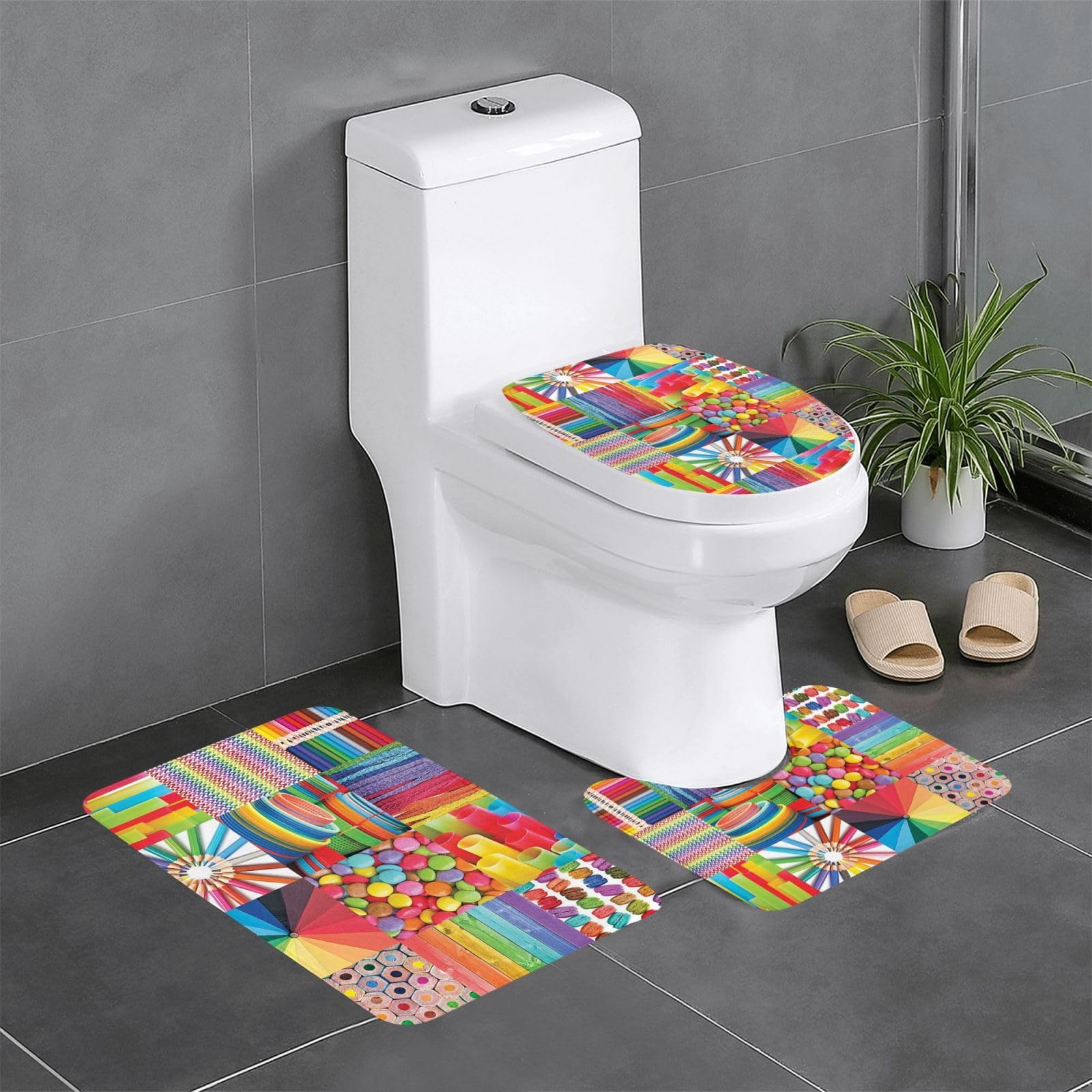 Tapis de sol antidérapants en flanelle absorbante contre l'humidité de la cuisine