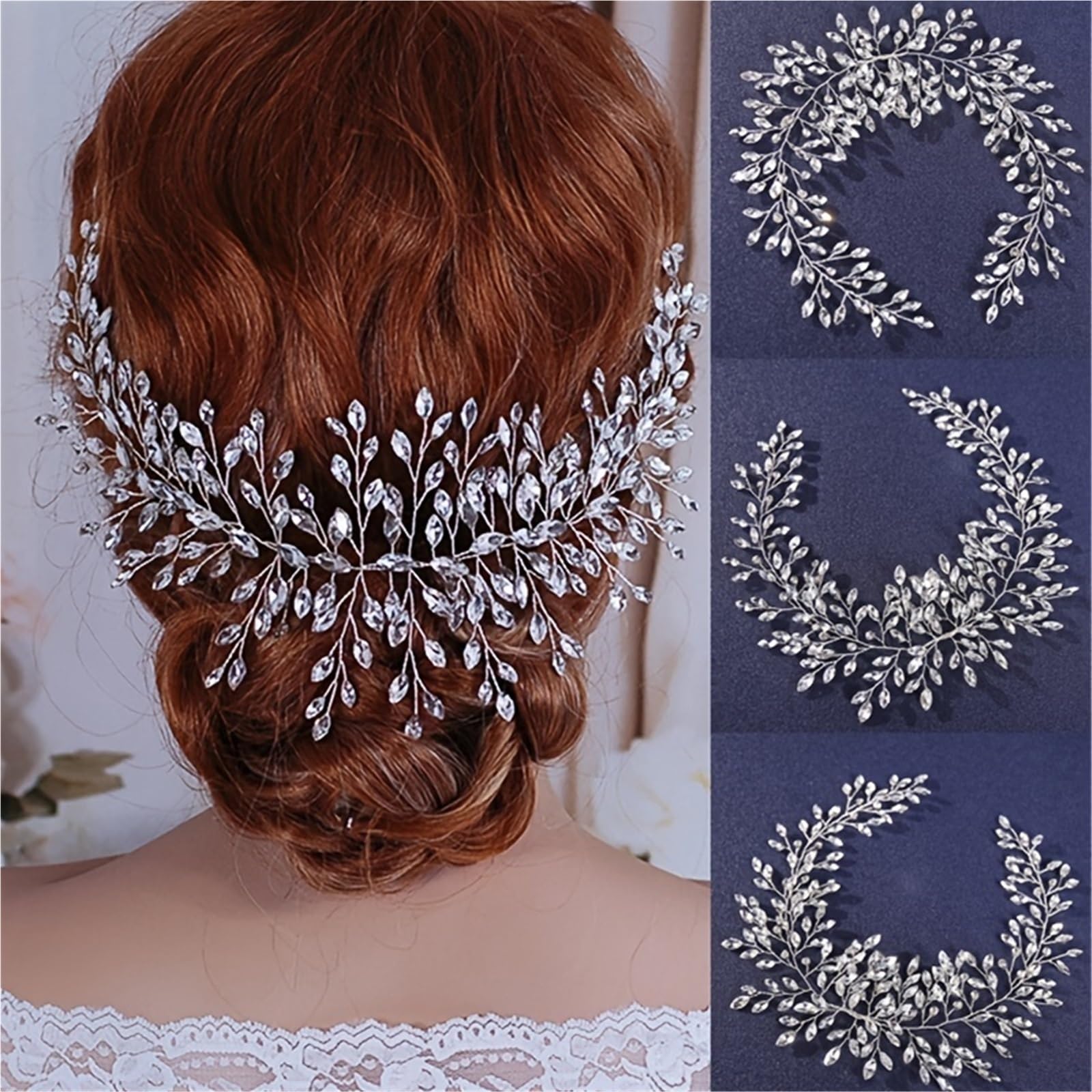 Haarschmuck Kristall Stirnband Hochzeit Haarranke Band Stirnband Haarband Braut Hochzeit Haarschmuck Schmuckband
