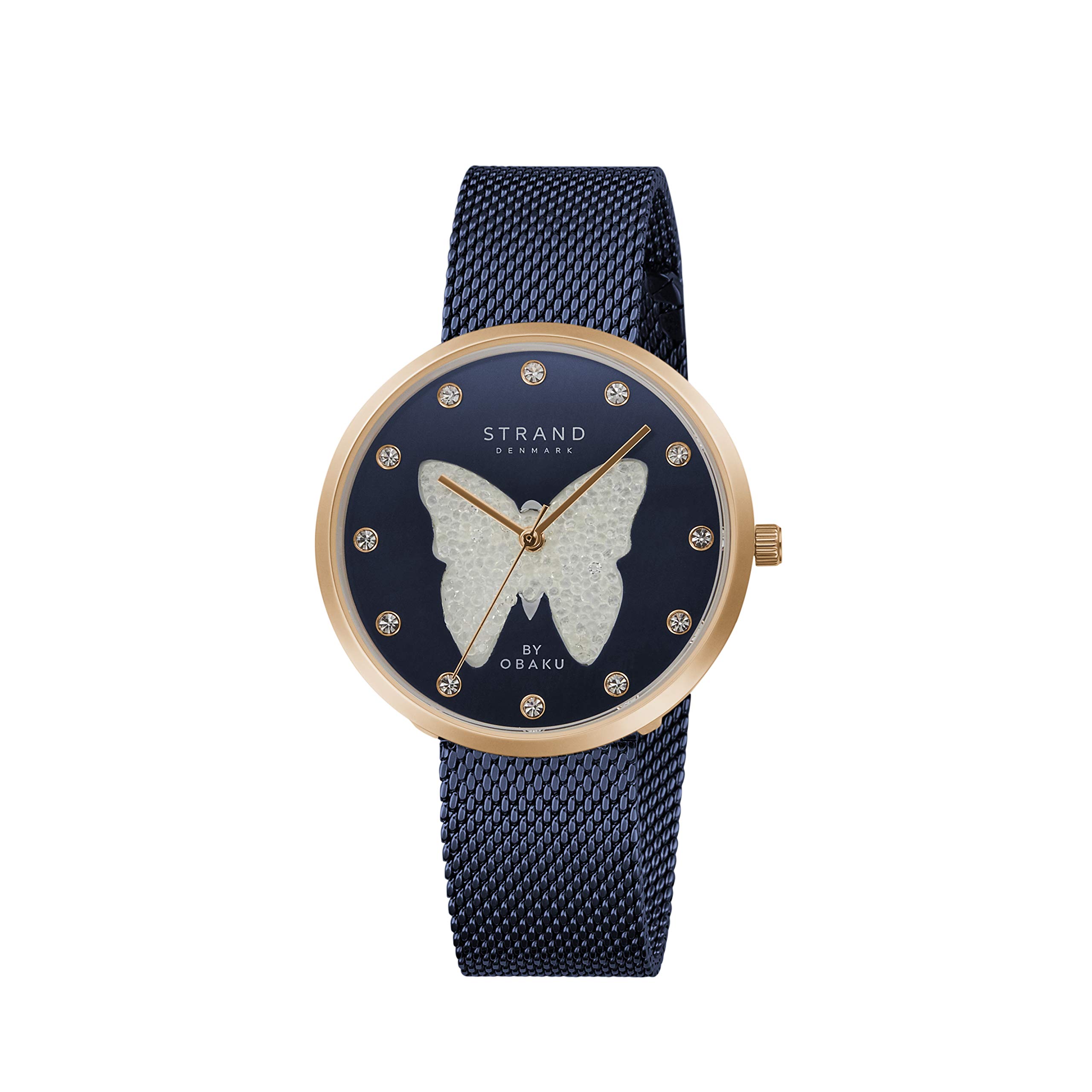 Strand By Obaku 3D Sparkling Butterfly Analog Blue Dial Womens Watch-S700LHVLML-DBW (B08RDZ16MY) Amazon Price History, Amazon Price Tracker