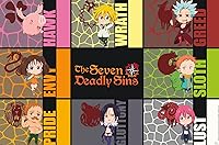 Vista 9 de Trends International The Seven Deadly Sins: Season 3 - Póster de pared de Chibi Sins, 34 pulgadas de largo x 22.4 pulgadas, versión enmarcada