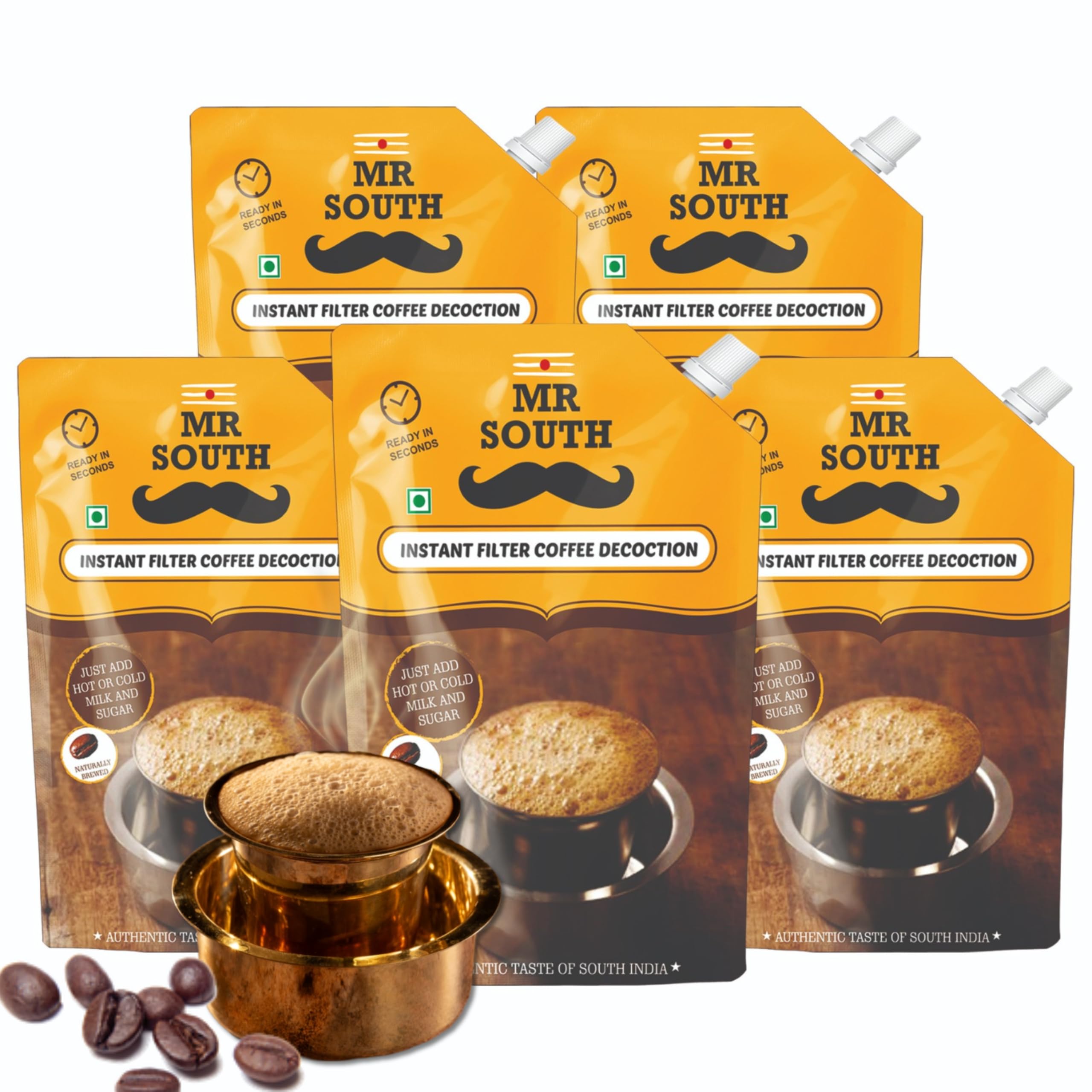 See full amazon price history chart for Mr South Filter Coffee Liquid Decoction - Pack Of 5 (100Ml Each) | 70% Coffee & 30% Chicory | Strong And Aromatic Filter Coffee | Arabica & Robusta Beans | Authentic South Indian Flavour Mr South Filter Coffee Liquid Decoction - Pack Of 5 (100Ml Each) | 70% Coffee & 30% Chicory | Strong And Aromatic Filter Coffee | Arabica & Robusta Beans | Authentic South Indian Flavour (B0CT5C1JDF) Amazon Price History, Amazon Price Tracker