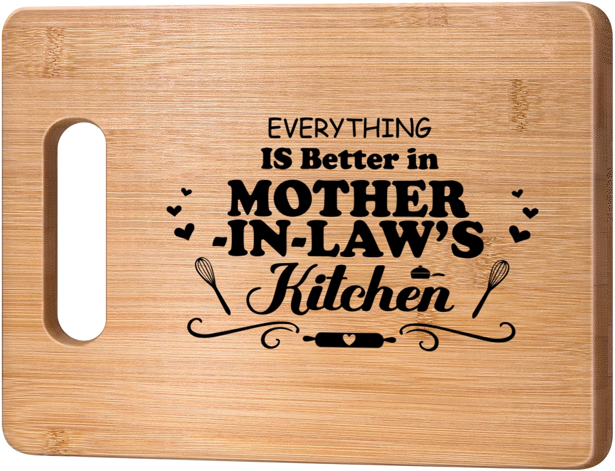Mother in Law Gifts,Mother's Day Gifts for Mother in Law,Mother in Law Birthday Gifts,Best Mother in Law Gifts from Daughter in Law Son in Law,Personalized Mother in Law Engraved Bamboo Cutting Board