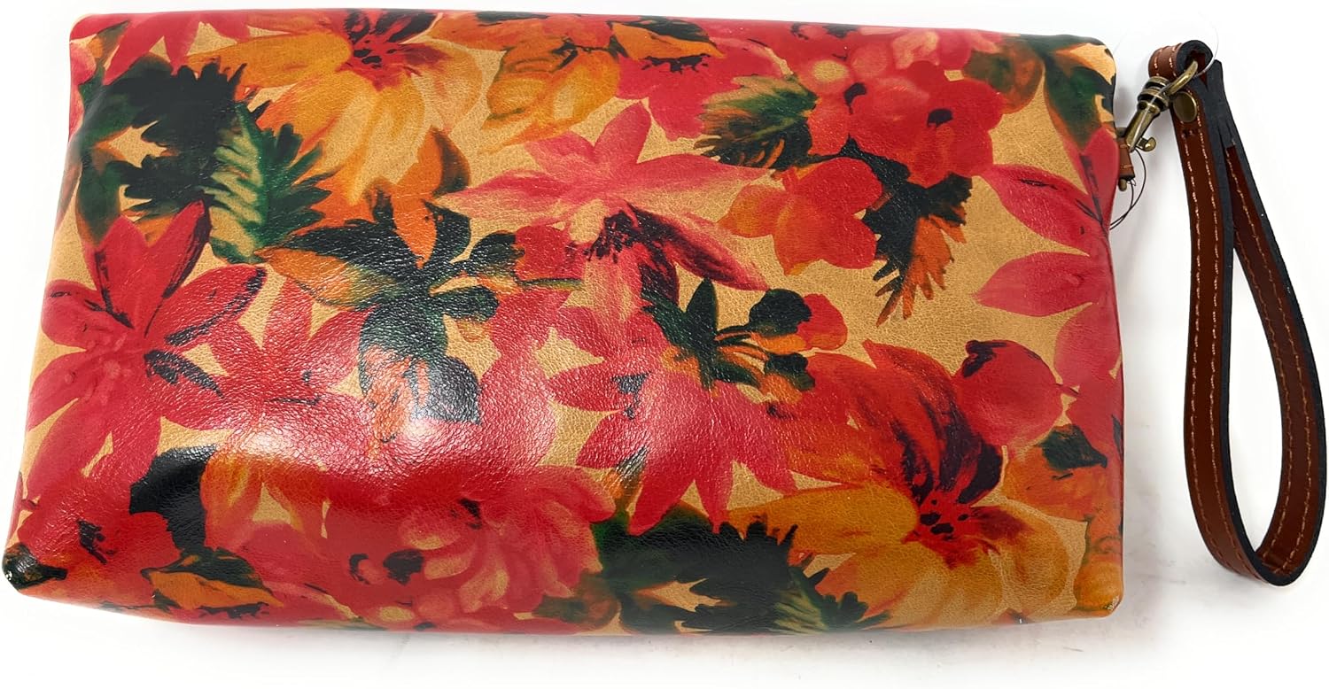 Patricia Nash Valerie Leather Foldover Clutch Wristlet, Spring Multi