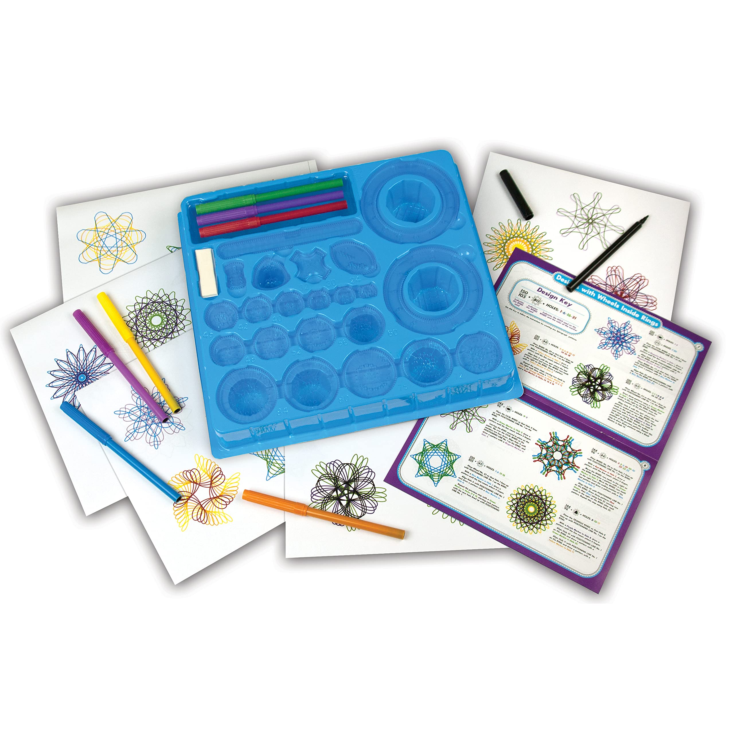 Silverlit - Spirograph The Classic-Creative Leisure Set - 30-częściowy zestaw startowy, który trzeba zobaczyć - od 8 lat, 1013Z