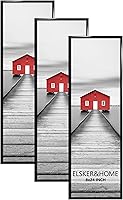 Vista 40 de ELSKER&HOME Juego de 3 Marcos para Póster 18x24, Marco de Fotos Blanco para Montaje en Pared Horizontal o Vertical, Resistente y a Prueba de Arañazos
