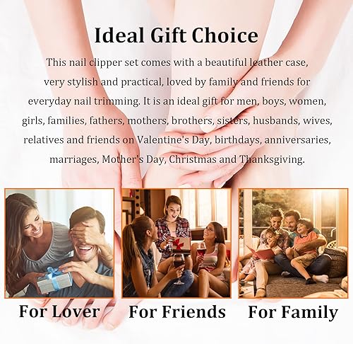 Miniatura 7 de Juego de manicura y pedicura profesional, juego de cortaúñas de acero inoxidable 9 en 1, herramientas personales para el cuidado de las uñas con