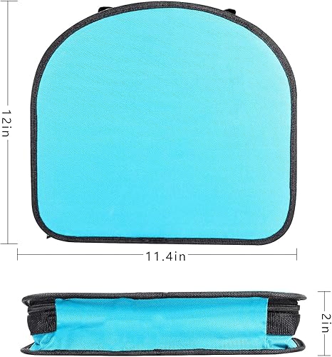 Miniatura 3 de Kit de herramientas multiusos con bolsa redonda compacta, 164 piezas, azul transparente de 12 x 11.4 x 2 pulgadas