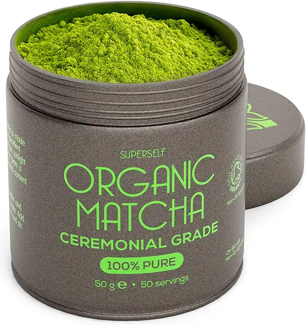 Emma Chamberlain Matcha: SuperSelf Organic Ceremonial Grade Powder in 50g Tin