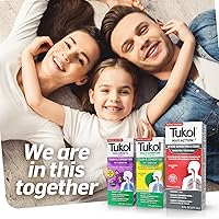 Vista 6 de TUKOL Kit de alivio total para el resfriado y la tos, medicina para la tos para adultos, niños, Family Max Action Supresor de tos severa