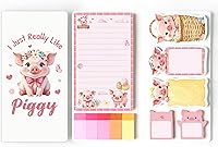 Vista 73 de Xqumoi 12 Pack Teaching is A Work of Heart Sticky Notes Set - Ruler Blackboard Pencil Apple Shape Self-Stick Note Pads Teacher Appreciation Gift