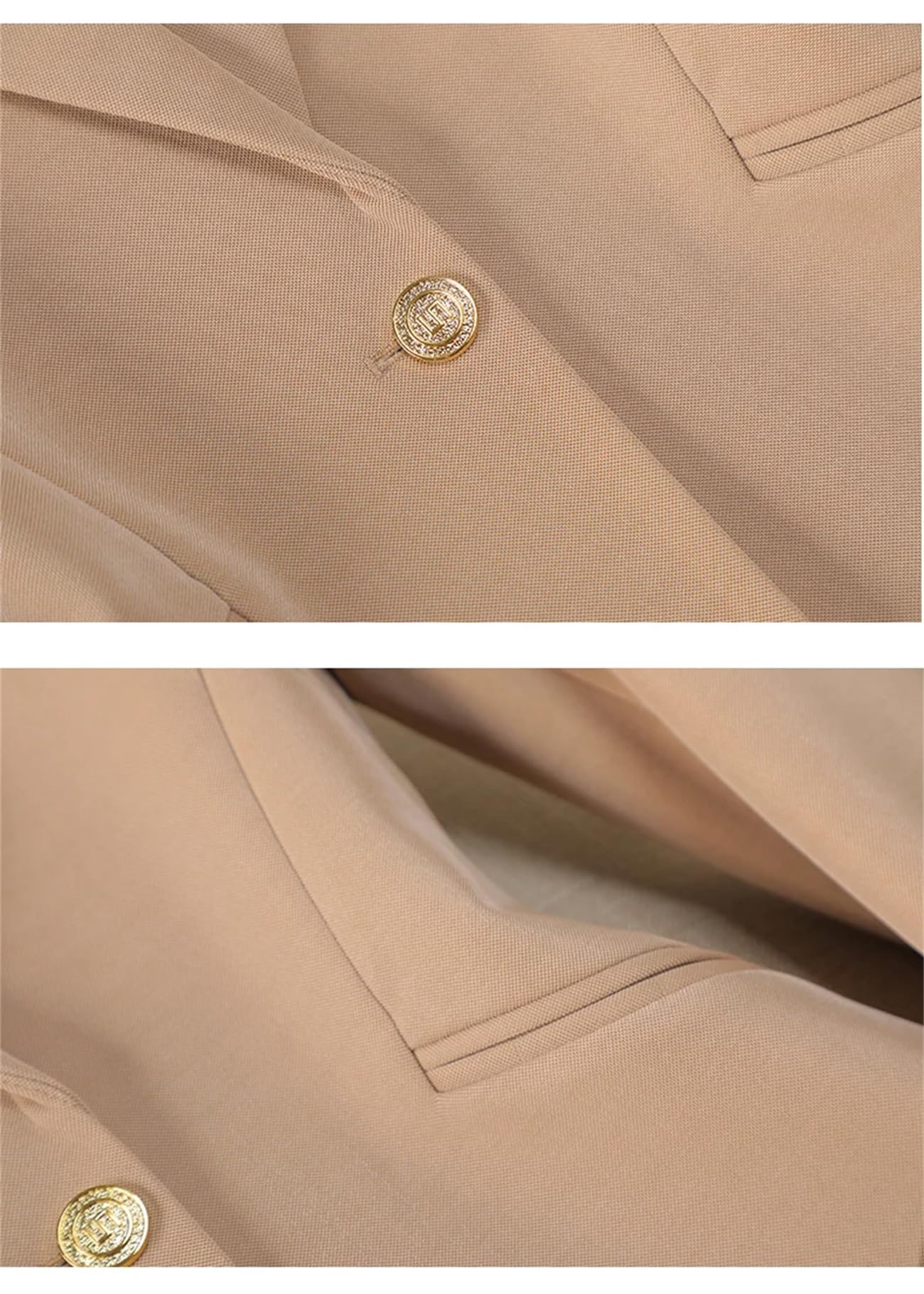 Set da 2 pezzi da donna alla moda, giacca e pantaloni formali, da ufficio, lavoro, lavoro, giacca e pantaloni
