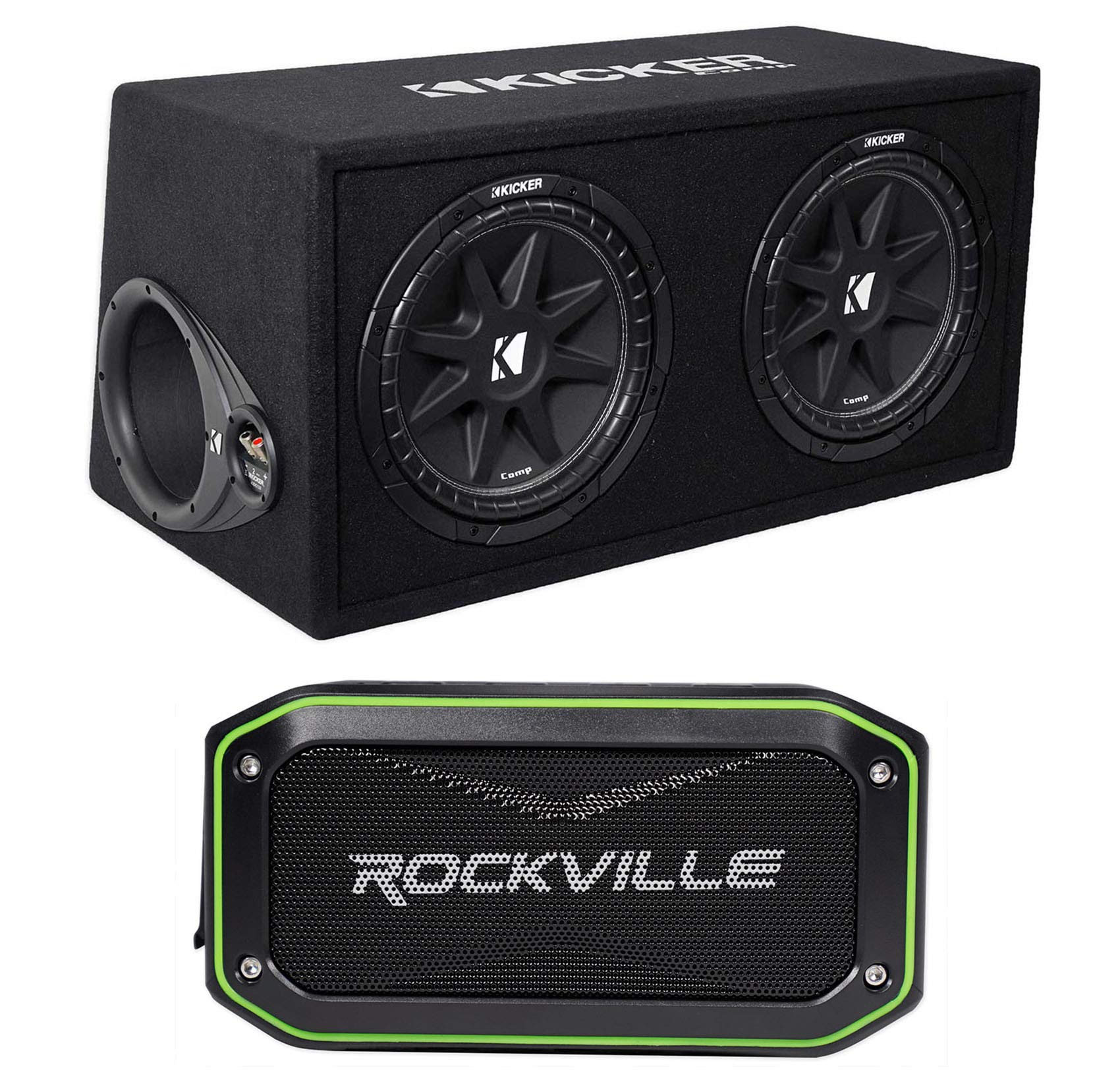 KICKER Audiosavings Bundle 43DC122 Comp Dual 12