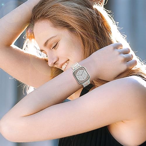 Miniatura 155 de Lightweight Resin Band For Apple Watch Series 11 10 SE 9 8 7 6 5 4 3 2 1 Ultra 3 2, Fashion Adjustable Replacement Strap for iWatch Bands 38mm 40mm