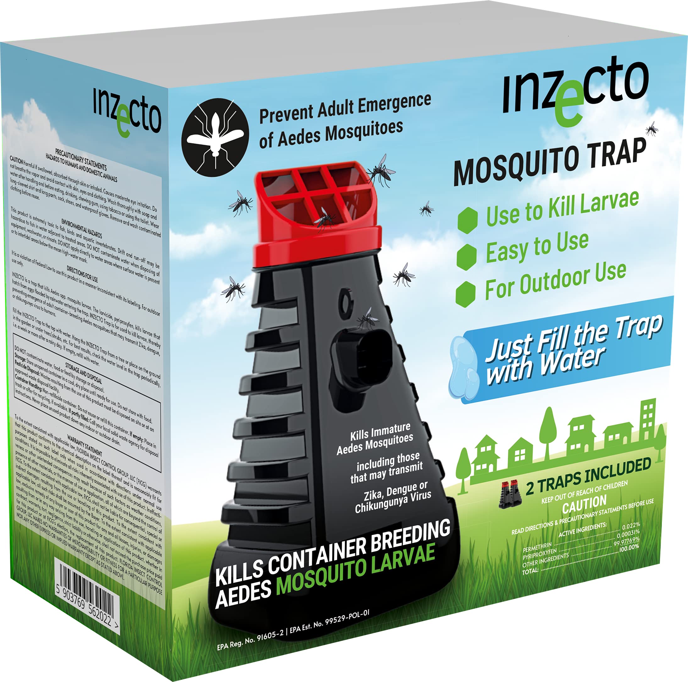 Buy INZECTO Mosquito Control Trap — Device to Effectively Kill