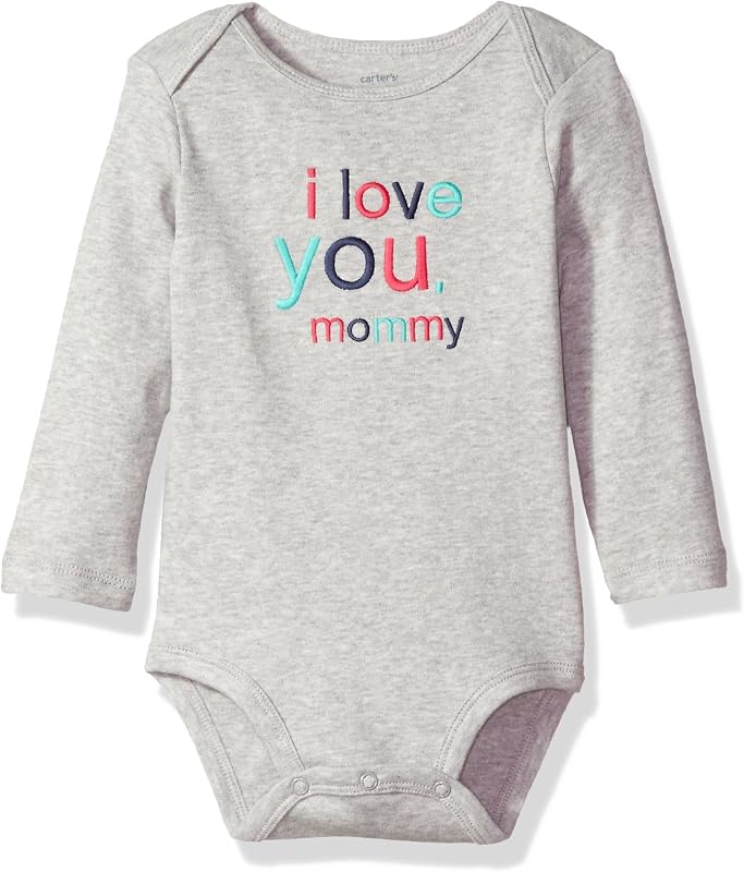 Carter's Slogan Bodysuit, Love You Mommy, 3 Months